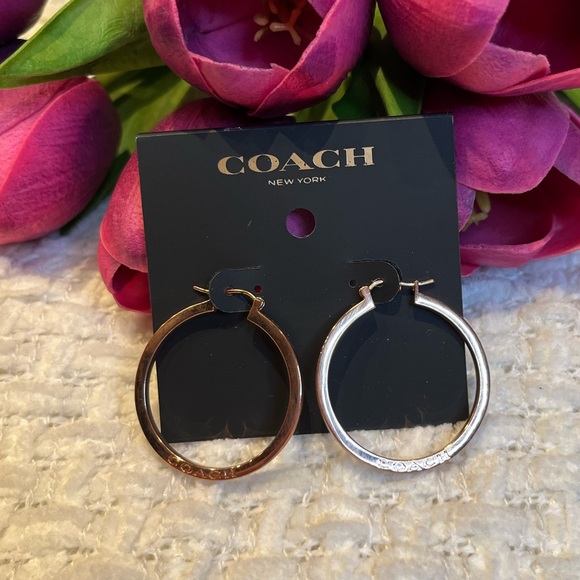 Coach Jewelry Authentic Coach Hoop Earrings Brand New Poshmark